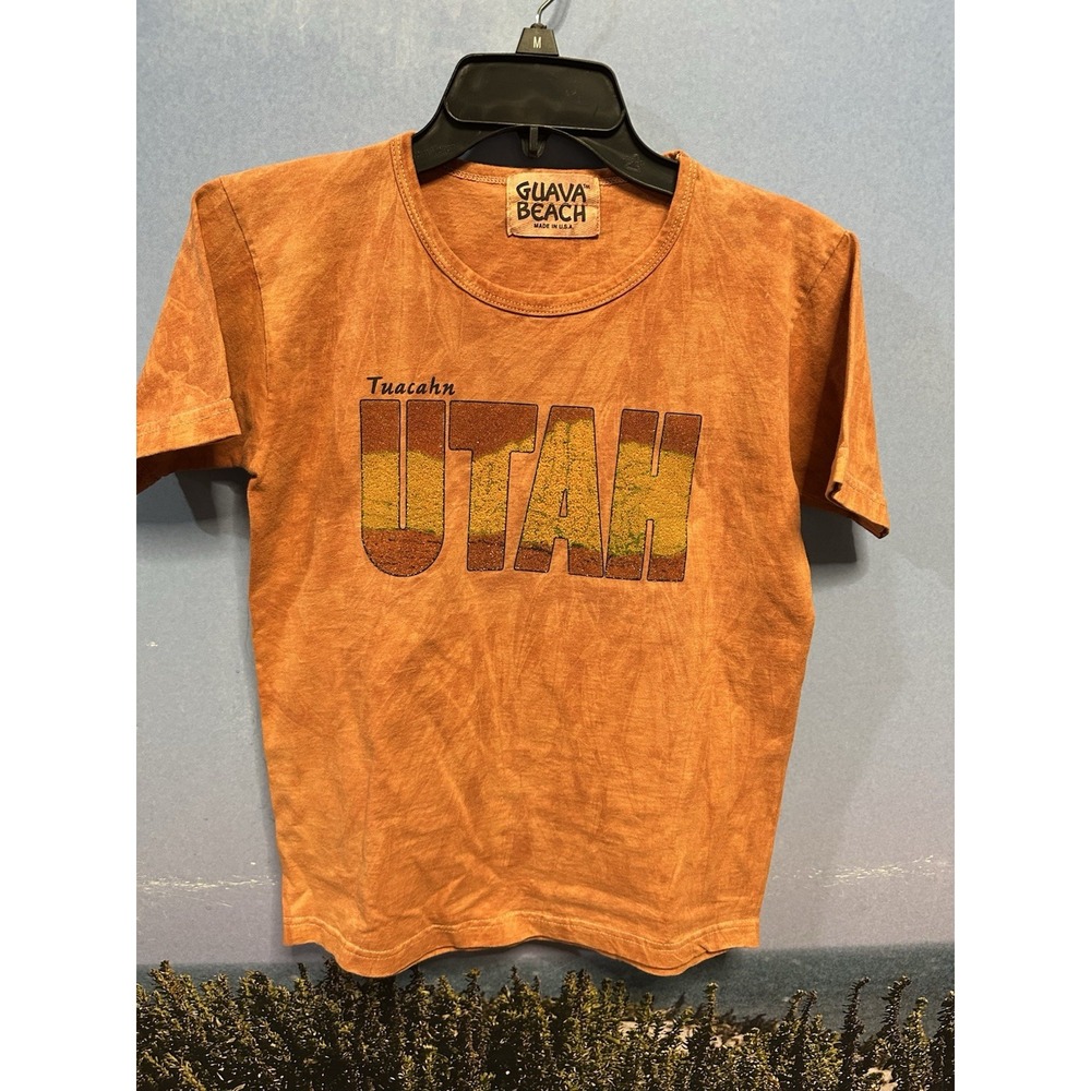 Vintage 90s Utah Sun Art T Shirt Adult Small White Made In‎ USA